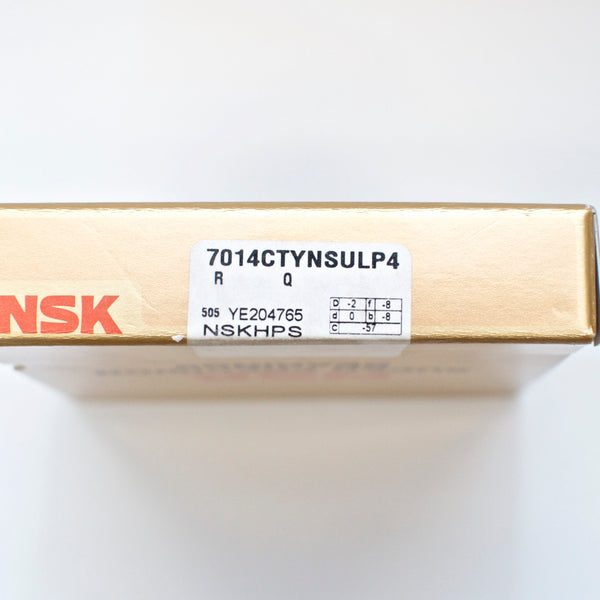 NSK 7018A5TYNSULP4 Super Precision Angular Contact Bearing 90x140x24, P4