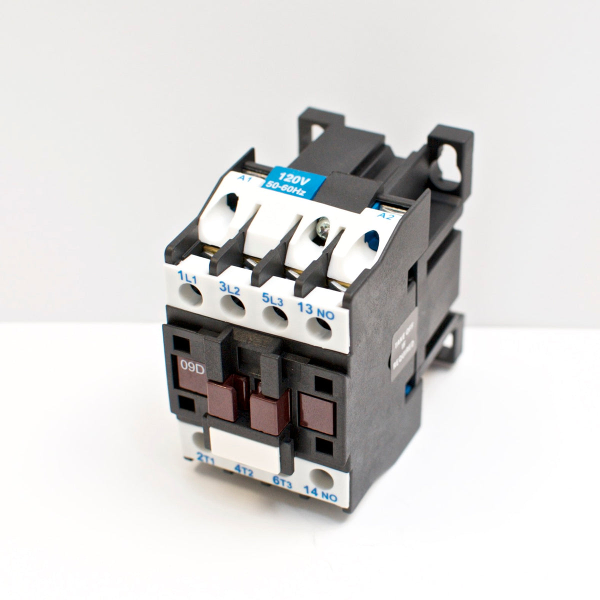 NHD C-09D10E7 magnetic contactor for 3HP motor, 120V coil, normally open