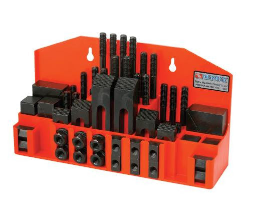 VERTEX CK-104B 52pc Steel Clamping Kit for 5/8" T-slot Milling Machine, Taiwan