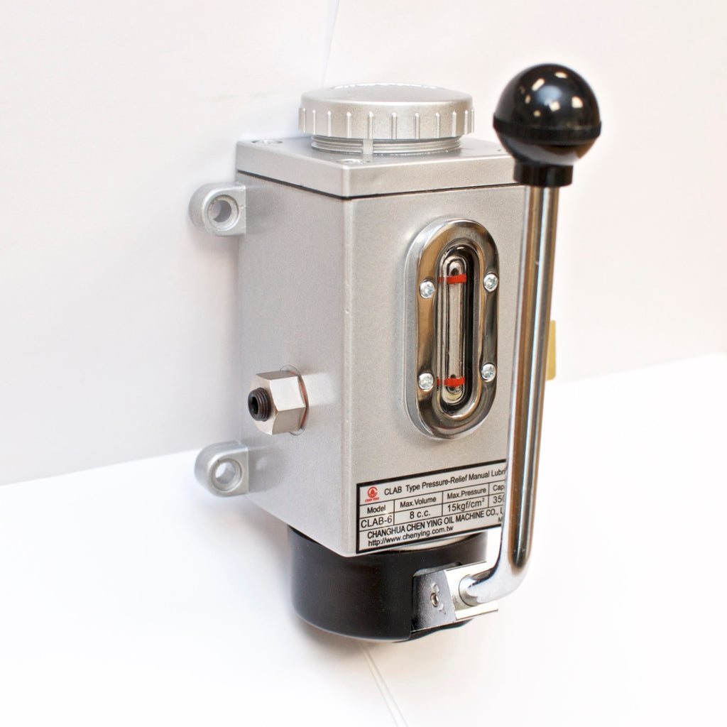 Manual Lubrication Pump Transparent Oil Tank Hand Pressure Oil Injection Pump For Machine Tool Mechanical Lubrication System
