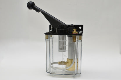 1 liter BIJUR-style Manual Lubrication Unit for Bridgeport mills, CKE-8 Oil Pump