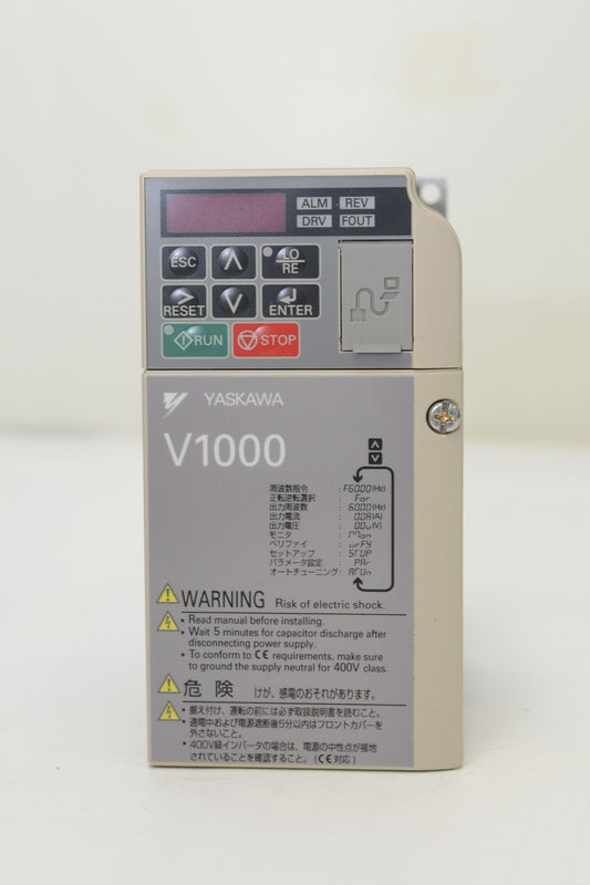 Yaskawa V1000 VFD Inverter Drive 0.4KW (1/2HP), 200V ~ 240V, CIMR-VA2A0004BAA