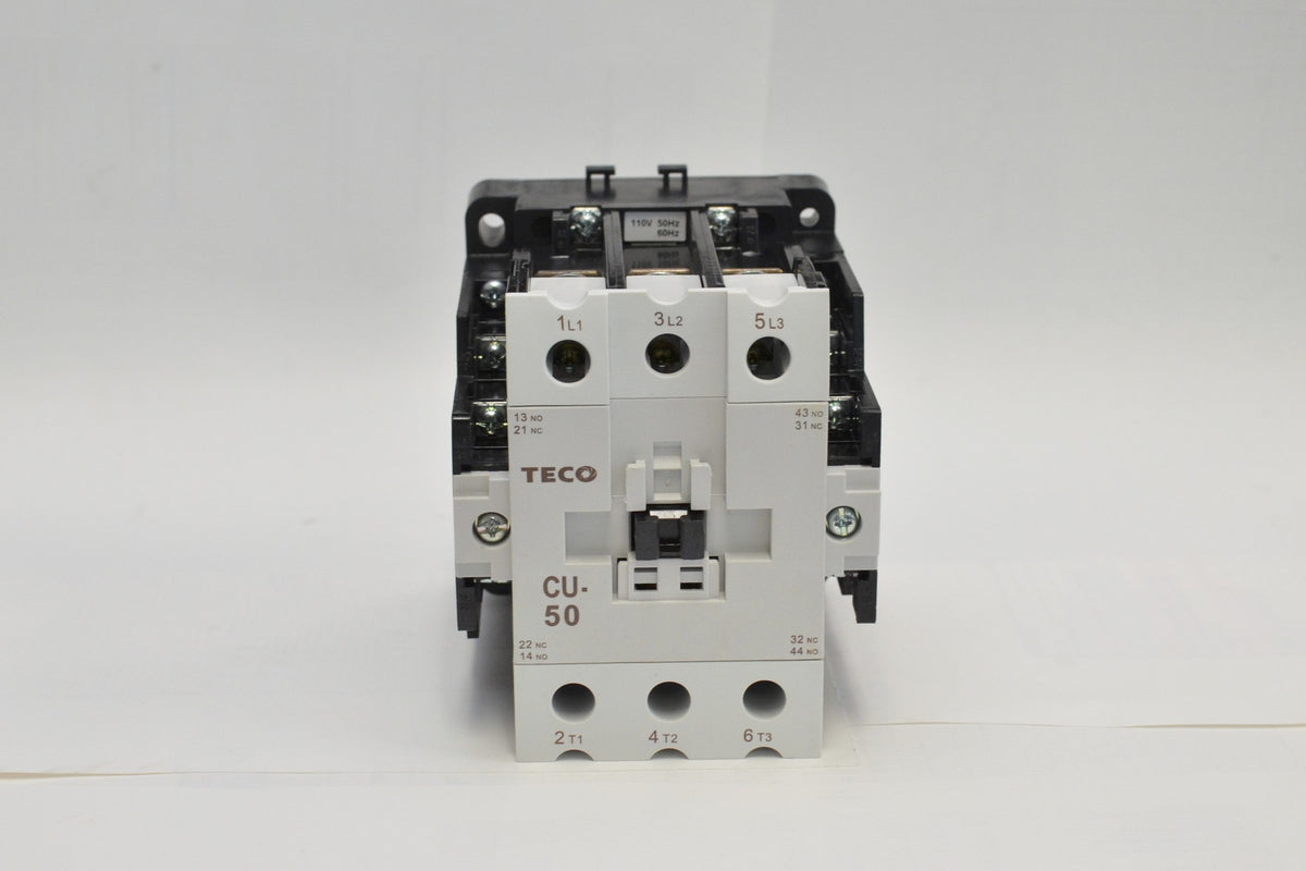 TECO CU-50 Magnetic Contactor, 72 Amp, 3 Phase, 110V Coil, 3A2a2b  (TAIAN CN-50)