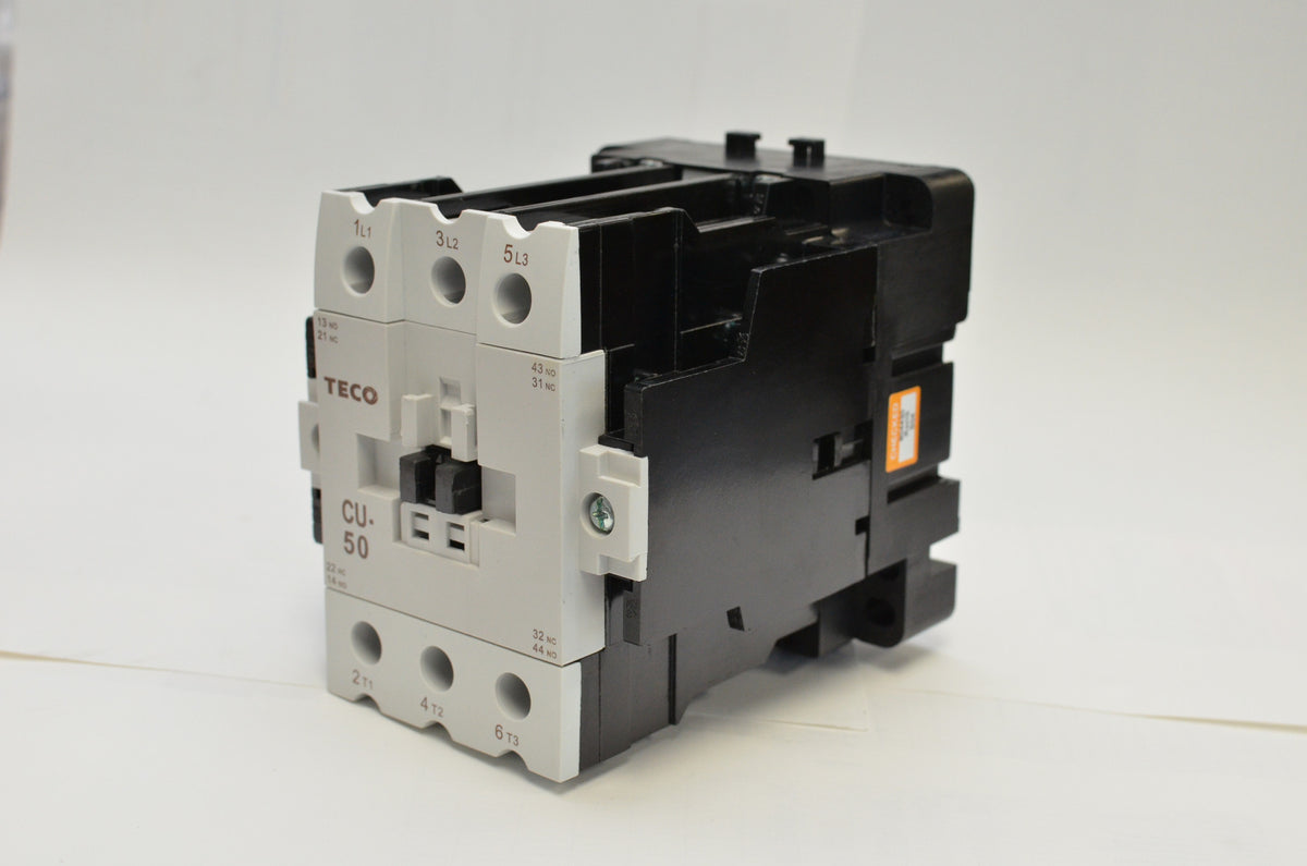 TECO CU-50 Magnetic Contactor, 72 Amp, 3 Phase, 110V Coil, 3A2a2b  (TAIAN CN-50)