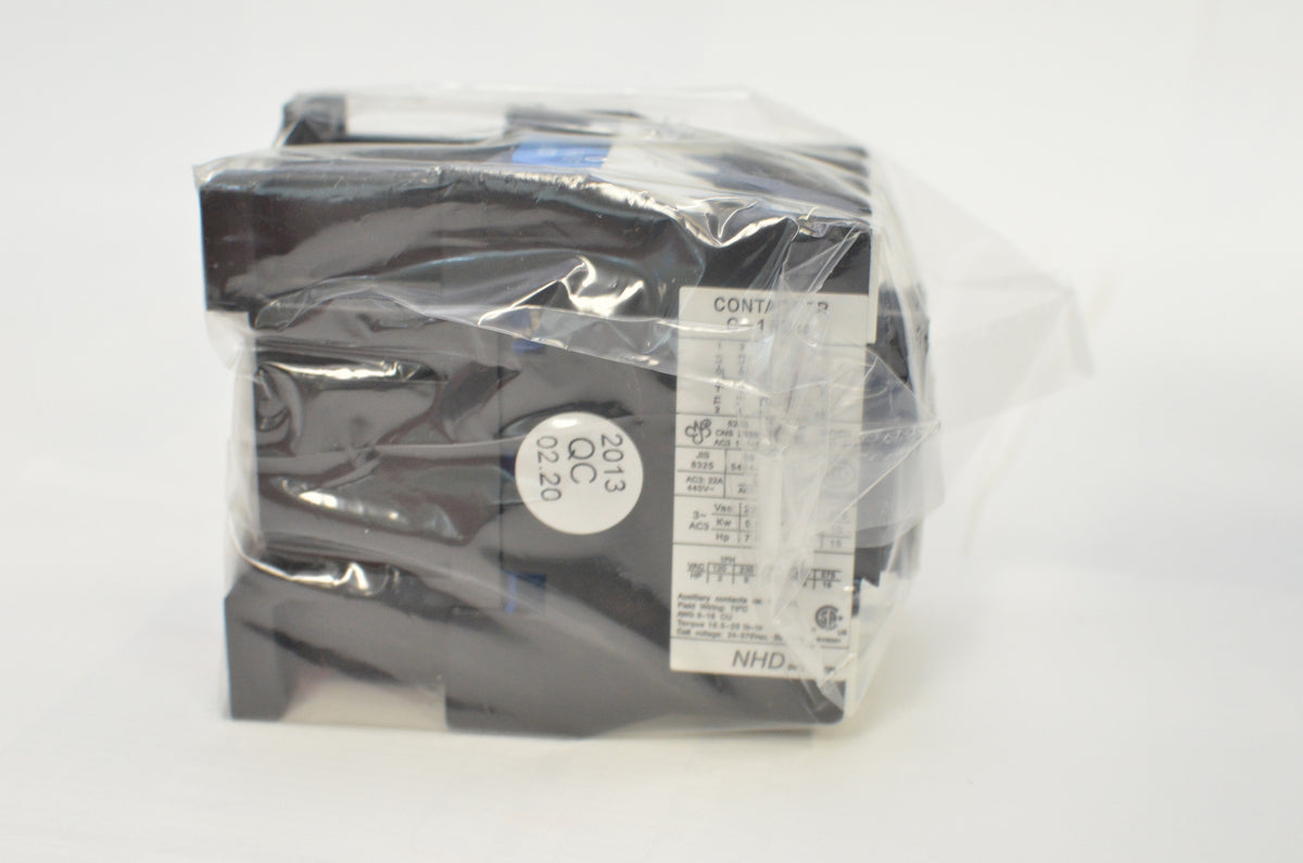 NHD C-18D10E7 magnetic contactor for 7.5HP motor, 120V coil, normally open