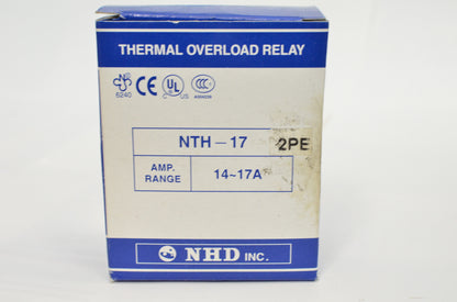 NHD thermal overload relay NTH-17 2PE,  14 ~ 17 amp