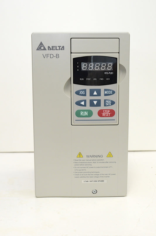 DELTA VFD037B23A AC Motor VFD 3.7KW / 5HP  230V 3PHASE Inverter Drive, NIB