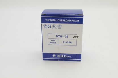NHD thermal overload relay NTH-25 2PE, 21 ~ 25 amp