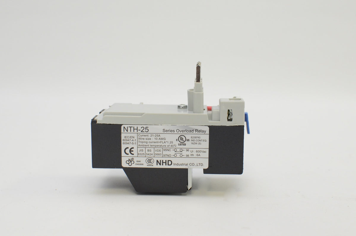 NHD thermal overload relay NTH-25 2PE, 21 ~ 25 amp