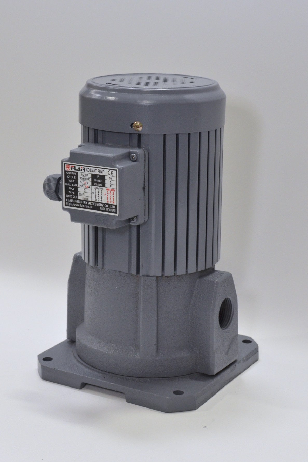 1/2 HP Suction-Type Coolant Pump, 220V/440V, 3PH, NPT 1" Outlet,MC-2000-3 FLAIR