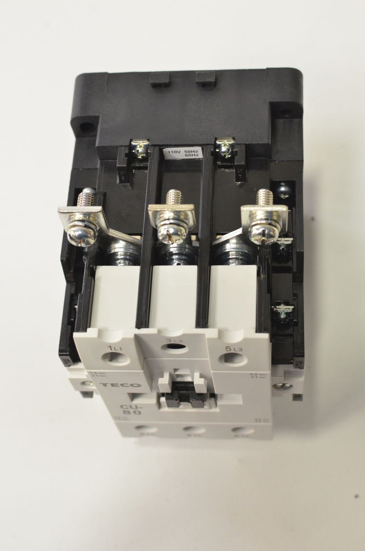 TECO CU-80 Magnetic Contactor, 104 Amp, 3 Phase, 110V Coil, 3A2a2b