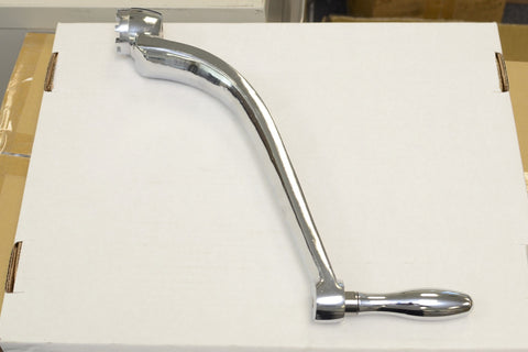 Milling Machine Part: Elevating Knee Crank Handle, for mill 10x54 table, CHROMED