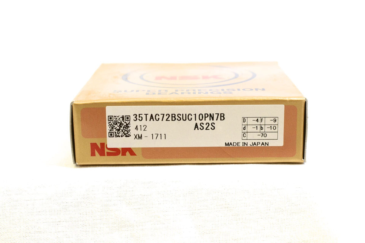 NSK 35TAC72BSUC10PN7B CNC Ballscrew Support Bearing 35x72x15 P4 35TAC72B