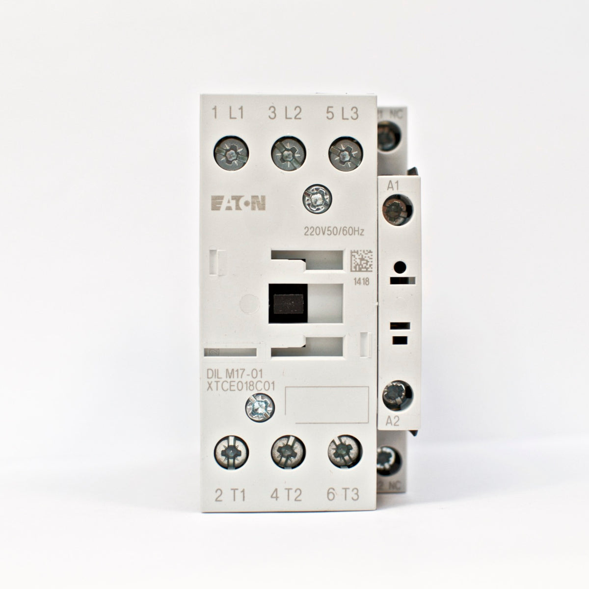 EATON Moeller Contactor DILM17-01 220V Coil Voltage, 3 Phase NC (XTCE018C01AO)