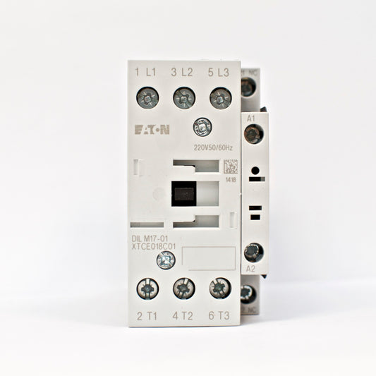 EATON Moeller Contactor DILM17-01 220V Coil Voltage, 3 Phase NC (XTCE018C01AO)