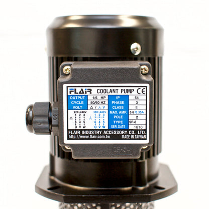 1/6 HP Filtered Coolant Pump, 220V/440V, THREE-PHASE, 150mm (6") SP-6150-3PH
