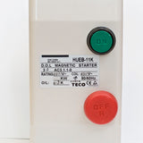 TECO HUEB-11K Start/Stop Enclosed Motor Starter 440VAC, 3ph, 4.5~6.3A