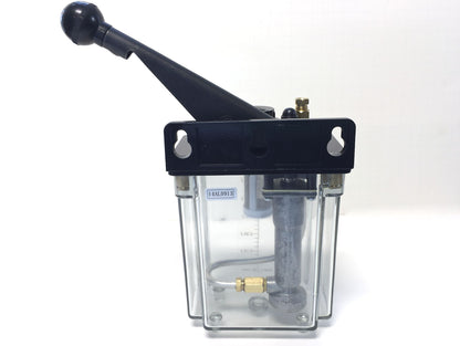 1 liter BIJUR-style Lubrication Unit for Bridgeport, CKE-8 Oil Pump, Left Hand