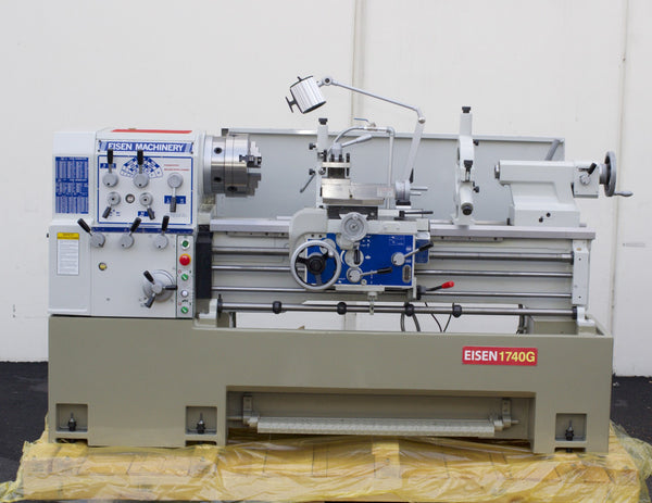 EISEN 1740G Precision Engine Lathe with 3" Spindle Bore, 10HP
