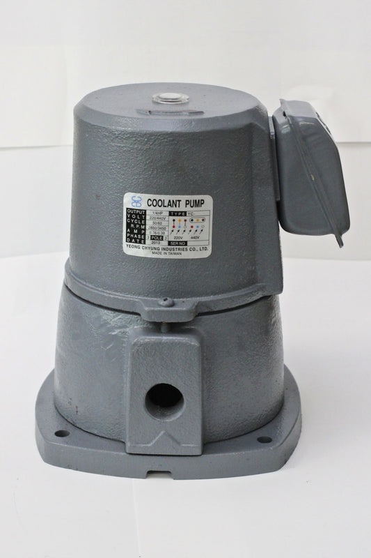 1/4 HP Cast Iron Suction-Type Coolant Pump, 220V/440V, 3PH, 1/2" NPT outlet YC