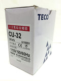 TECO CU-32 magnetic contactor, 50A, 3 phase, 110v coil, 3A1a1b (NO and NC)