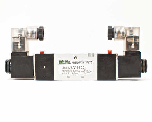 NEUMA Solenoid Valve NV-5522-NPT-D2, 2 position, Double coil, DC 24V, NPT 1/8"