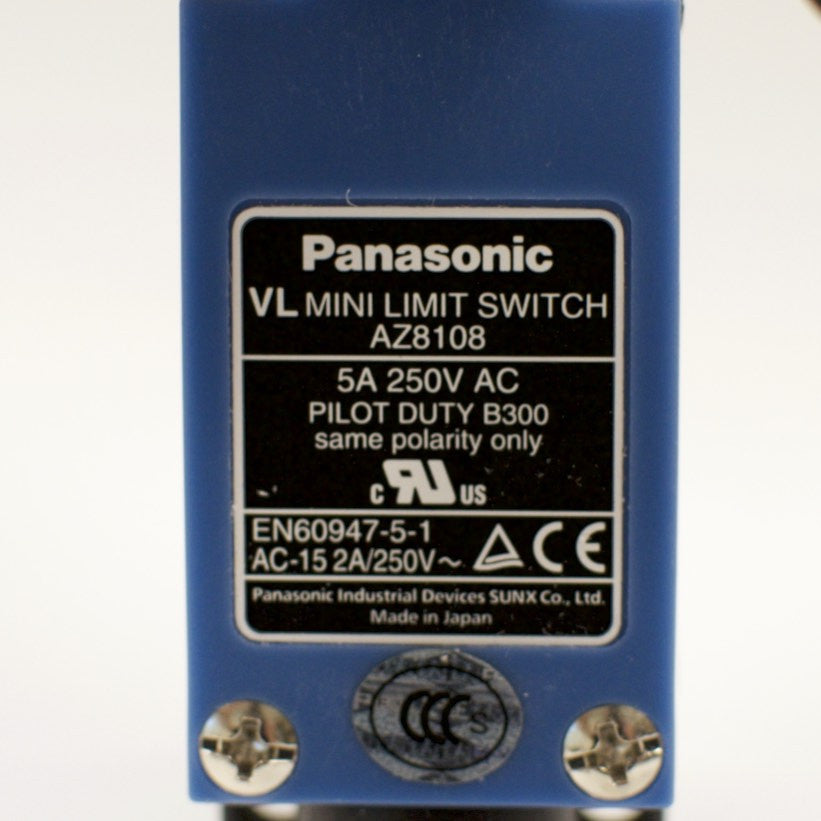 Panasonic VL Mini limit switch AZ8108, Adjustable Roller arm, 5A 250V ...