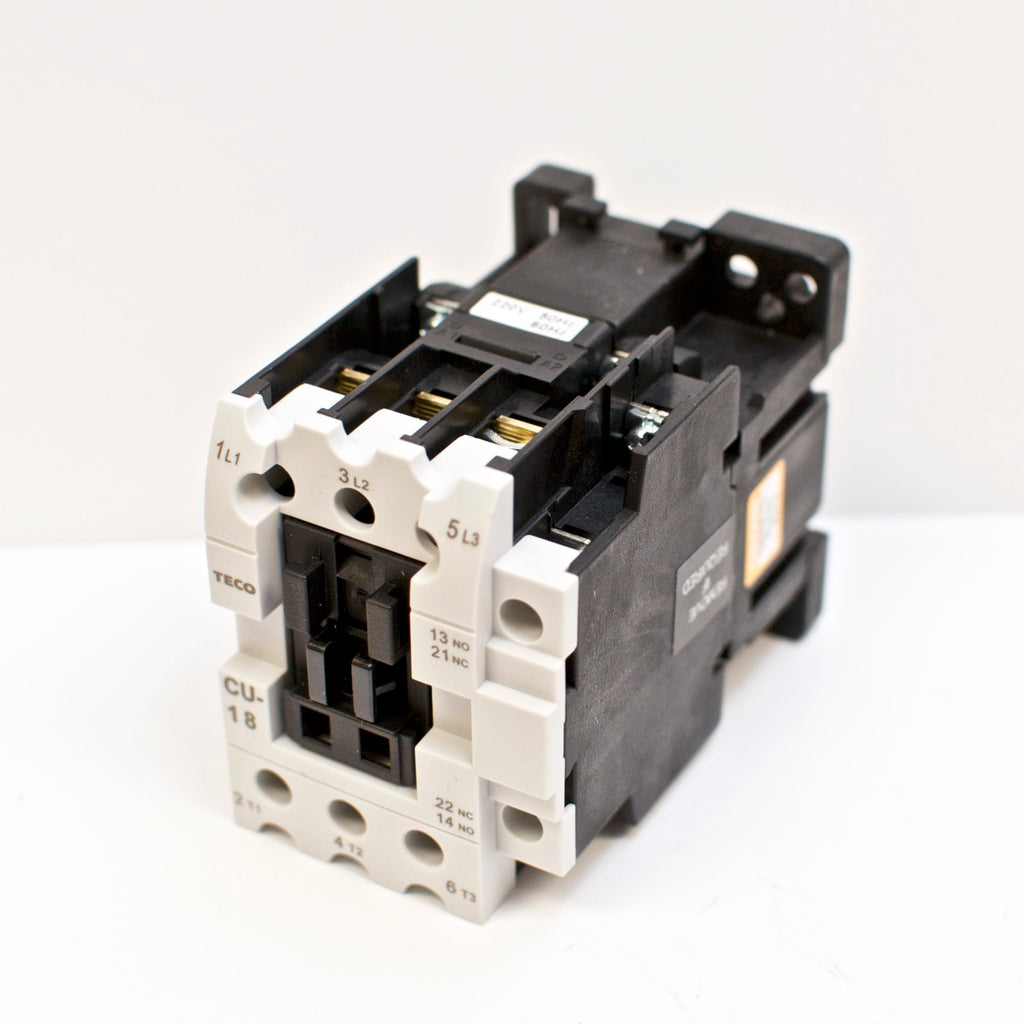 TECO AC Contactor CU Series (16A, 220V) - Motor Starter Switch For 24V, 36V, 48V, 110V, 220V, 380V Electrical Systems