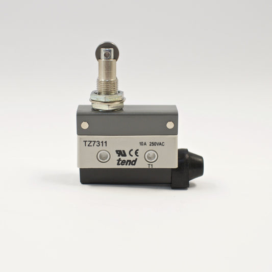 TEND TZ-7311 Horizontal Limit Switch, Panel Mount Roller Plunger, 10A 250VAC