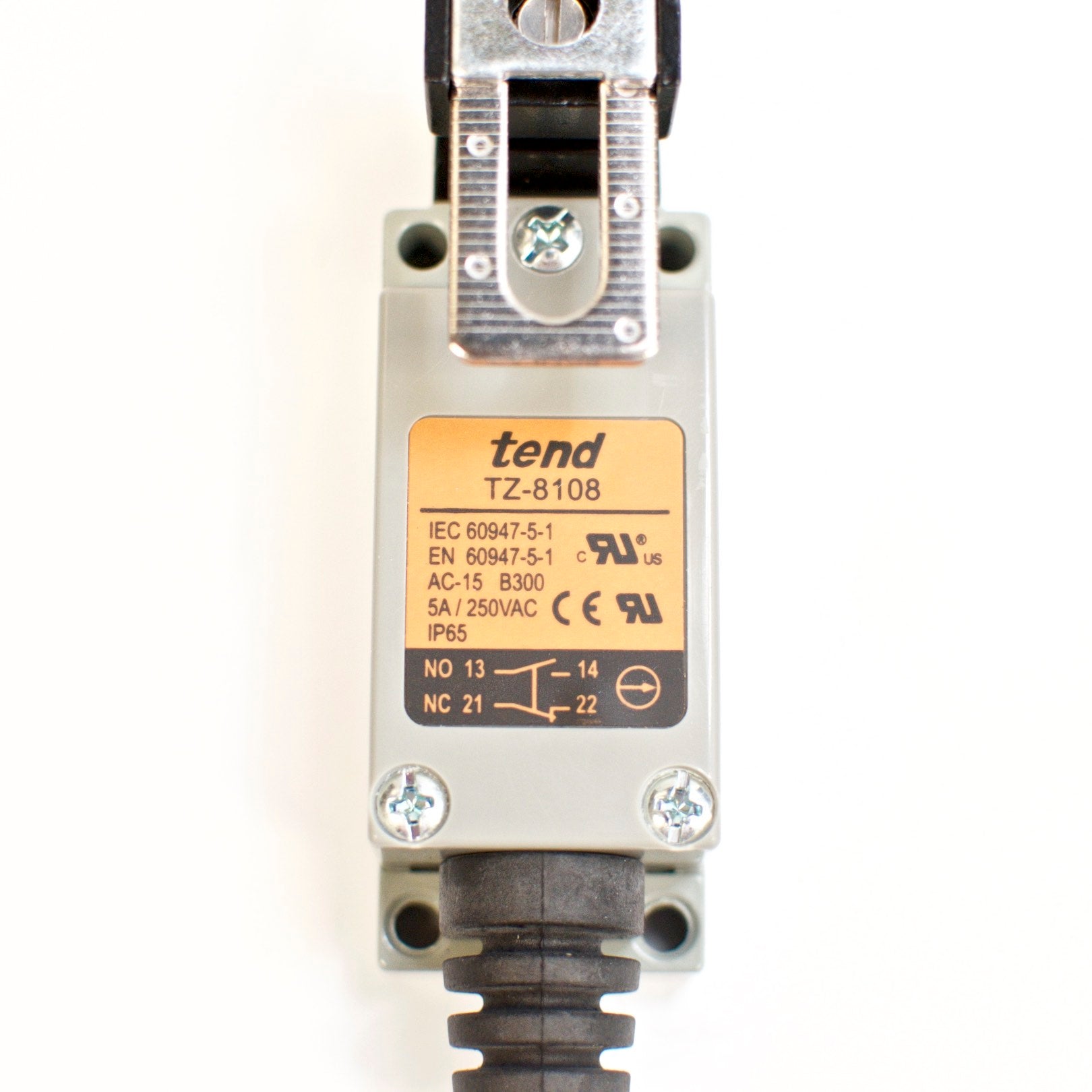 TEND TZ-8108 Vertical Limit Switch, Adjustable Roller Arm – Eisen