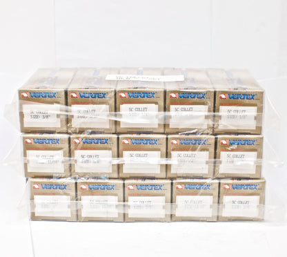 VERTEX 5C Collets, 15 piece set, 1/8" to 1" for tool room lathe