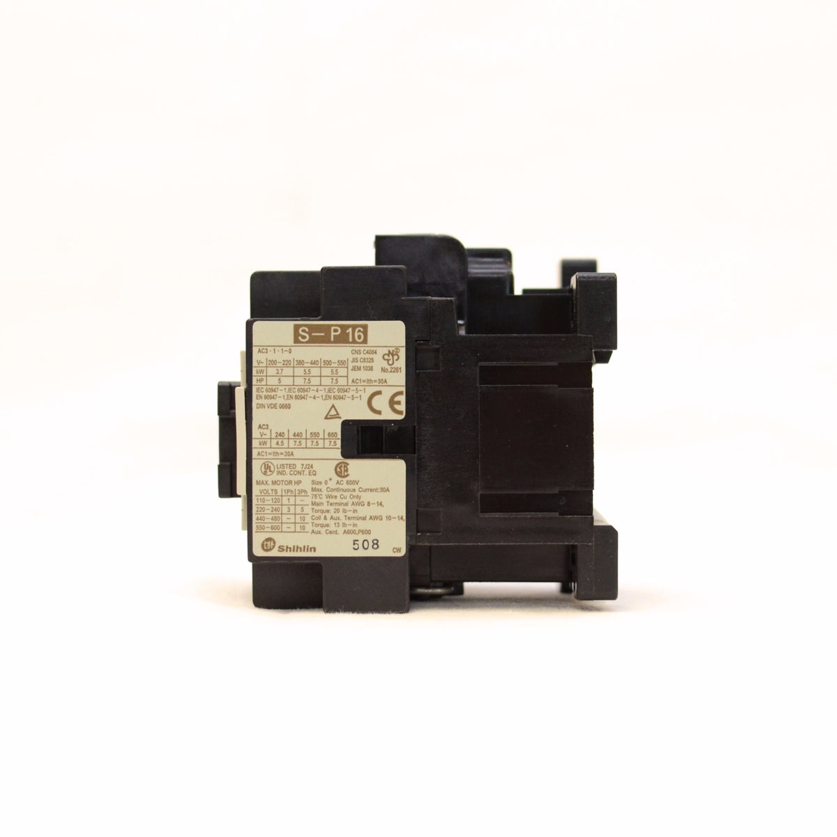 Shihlin Magnetic Contactor S-P16 3A1a1b Coil: 24V