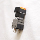 FUJI AH164-SLO11E3 Orange Pushbutton Command Switch 24VDC LED (Pack of 5)