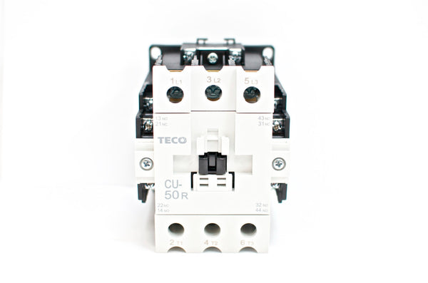 TECO CU-50R Magnetic Contactor, 80 Amp, 3 Phase, 220V Coil, 3A2a2b (TAIAN CN-50)