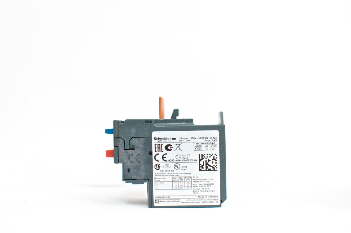 Schneider TeSys LR3D 14, thermal overload relay, 7~10 A, class 10A