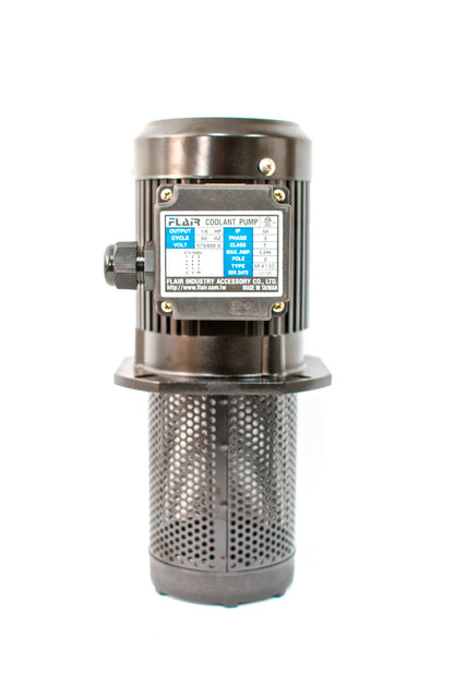 1/8 HP Filtered Coolant Pump, FLAIR SP-8130-575/600V-3 prewired 575V.L=130mm(5")