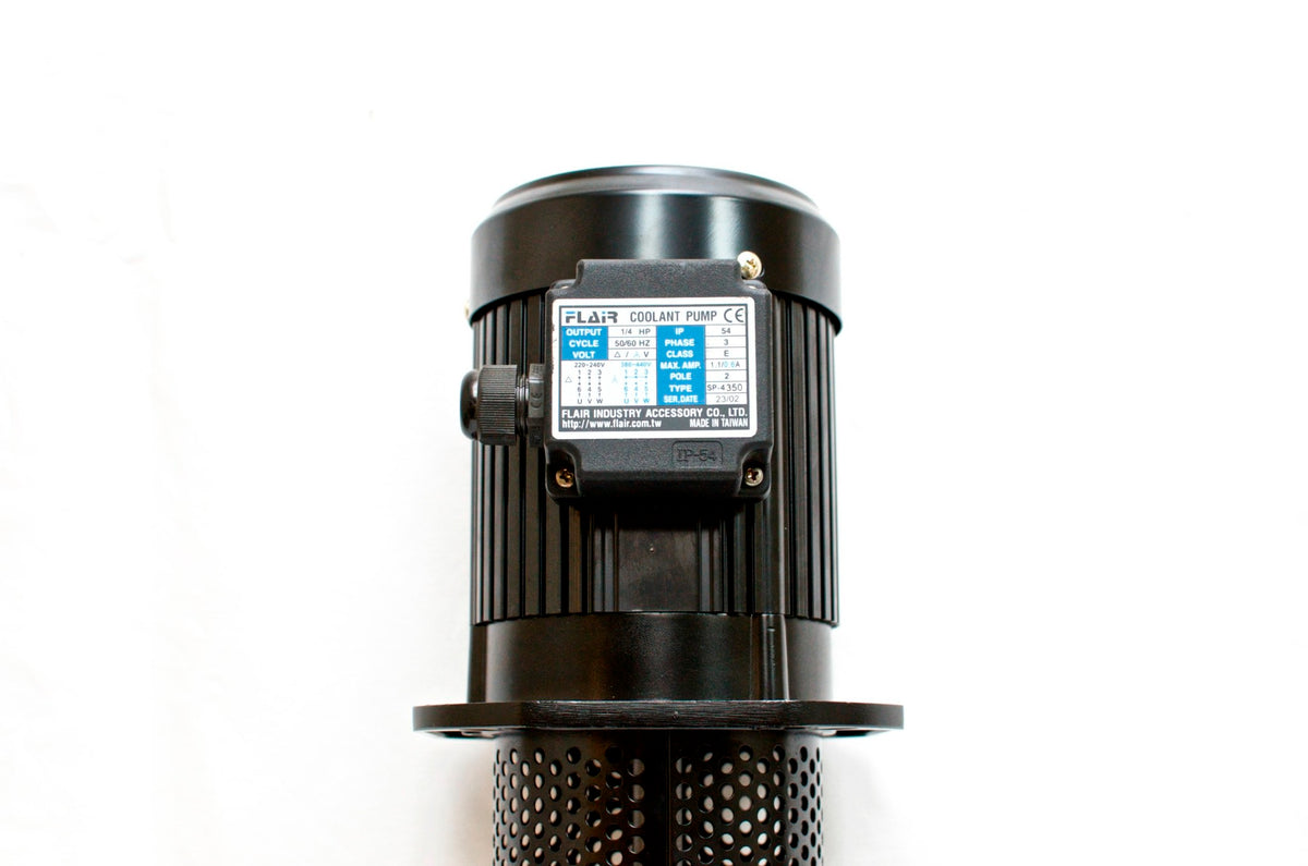 1/4 HP Filtered Coolant Pump, 220V/440V, 3PH, 350mm, FLAIR SP-4350-220V