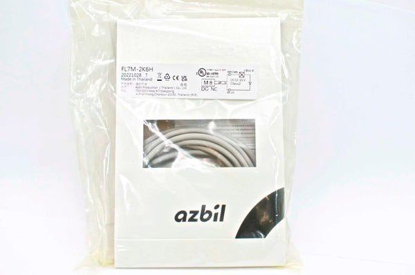 Azbil FL7M-2K6H Cylindrical Proximity Switch, 2mm, DC 2-wire, M8, NC 2M cable