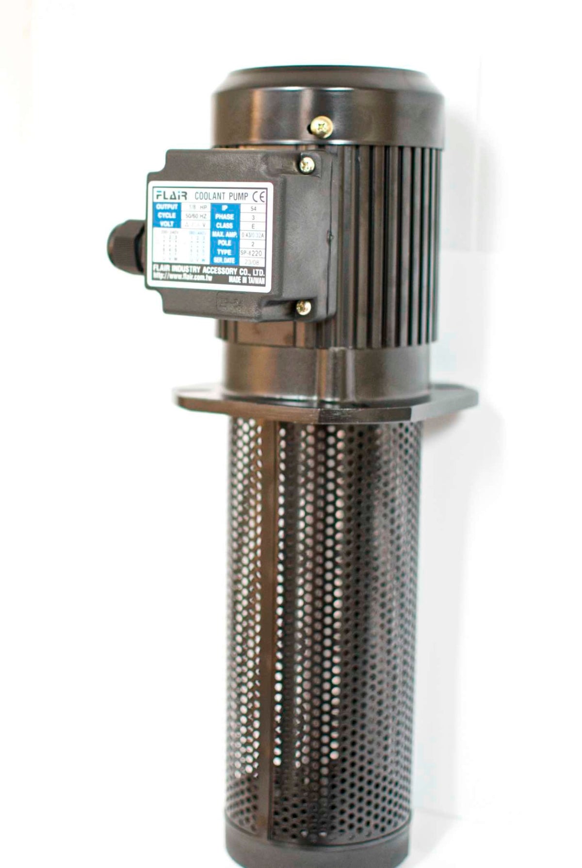 SP-8180-3-575V 1/8 HP Filtered Coolant Pump L=180mm , 575/600V wired 575V/3PH