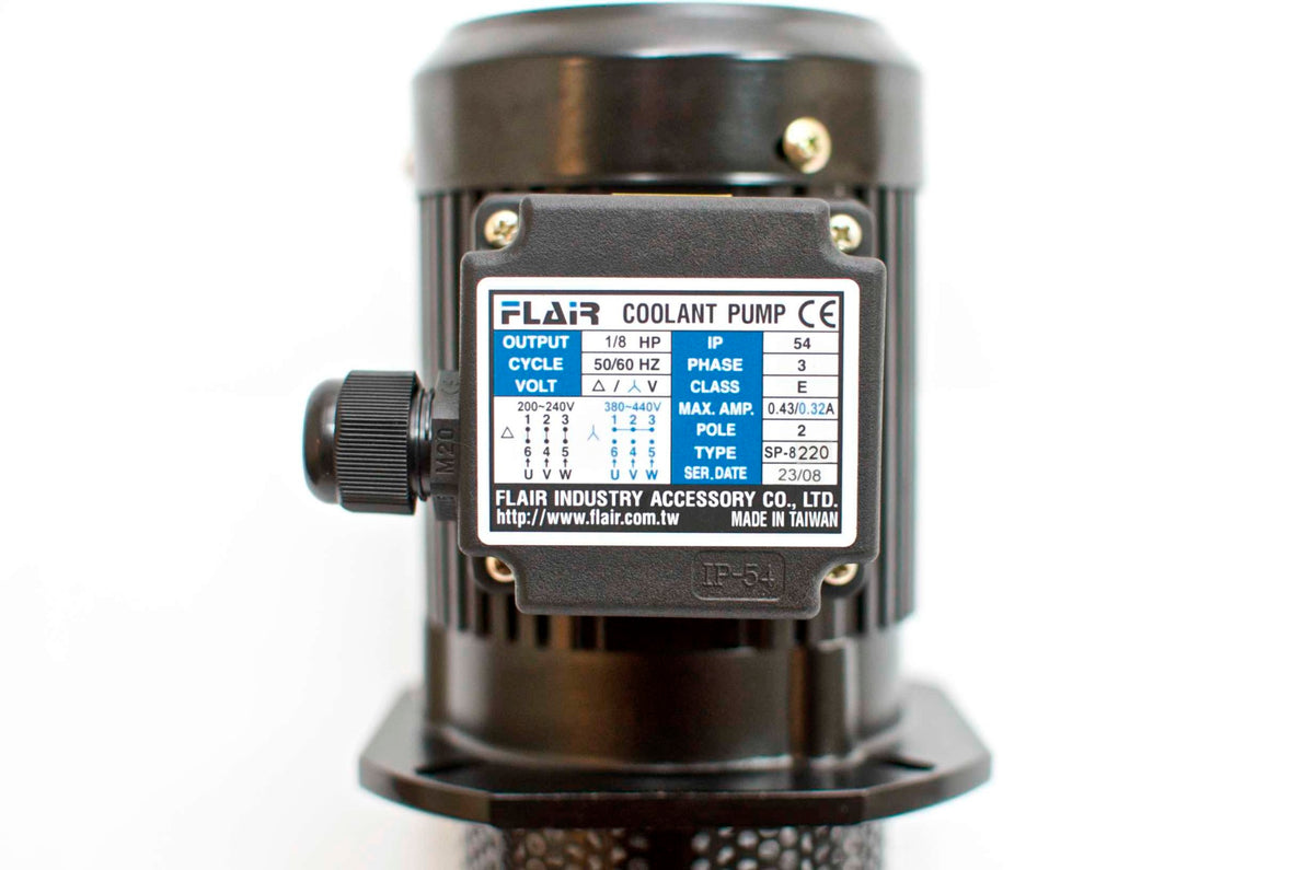SP-8180-3-575V 1/8 HP Filtered Coolant Pump L=180mm , 575/600V wired 575V/3PH