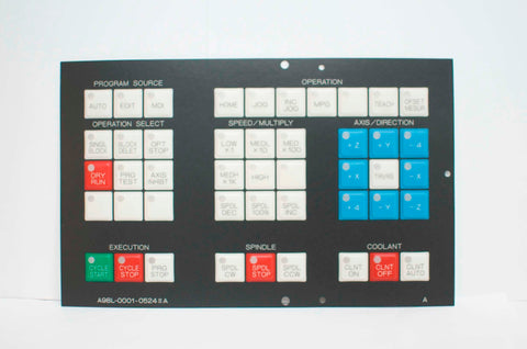 FANUC membrane keysheet keypad A98L-0001-0524#A