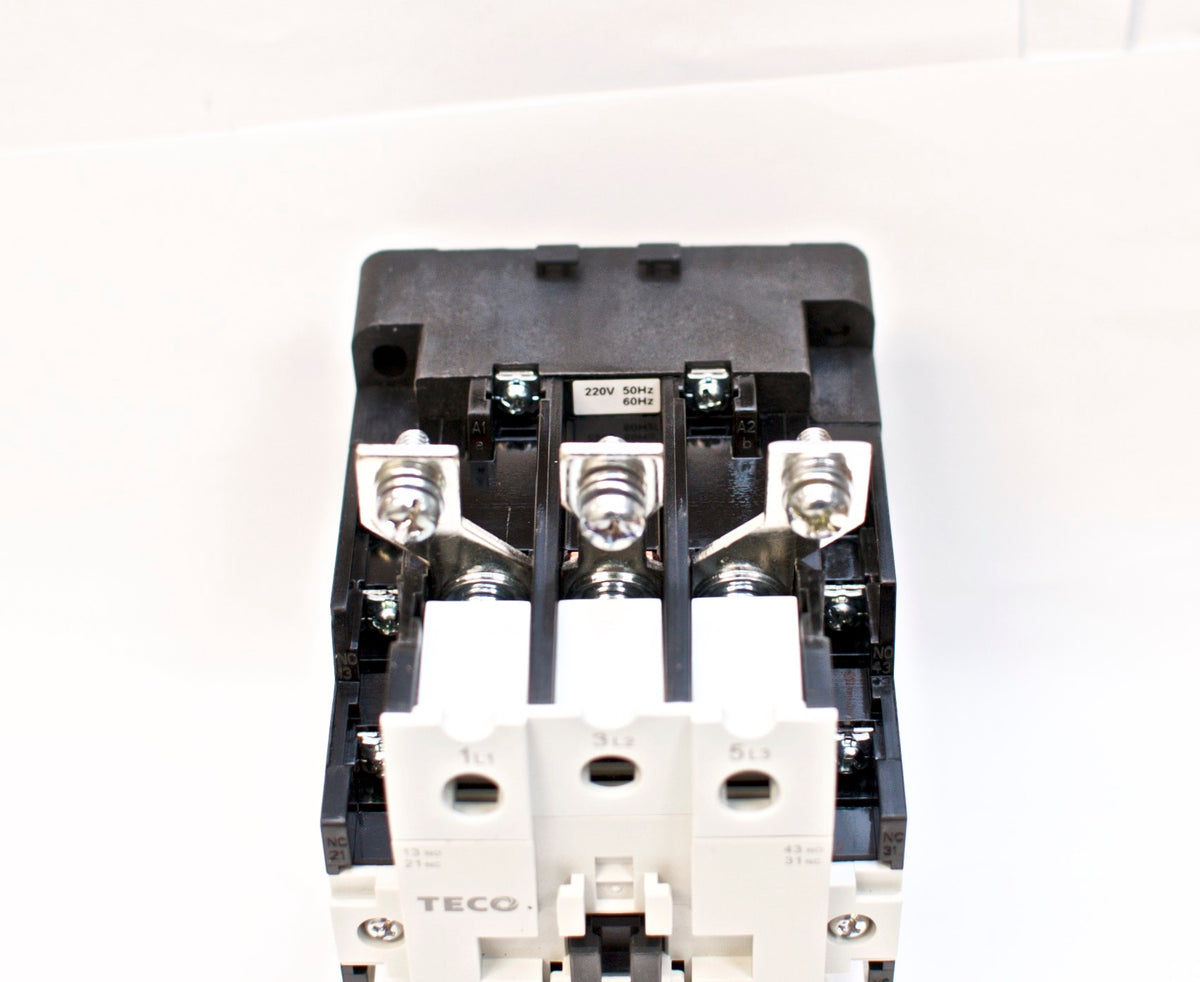 TECO CU-80 Magnetic Contactor, 104 Amp, 3 Phase, 220V Coil, 3A2a2b