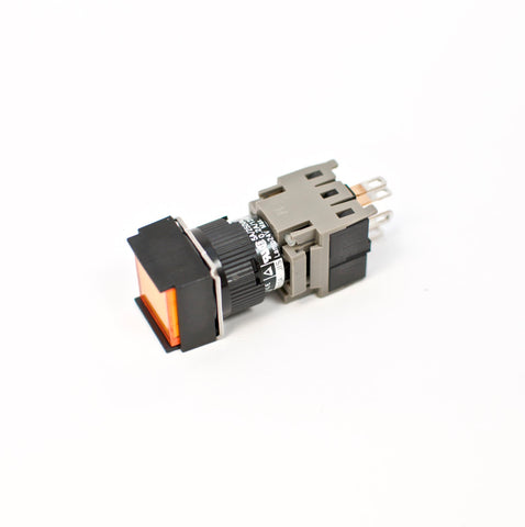 FUJI AH165-SL5O11E3 Orange Pushbutton Command Switch 24VDC LED (Pack of 5)