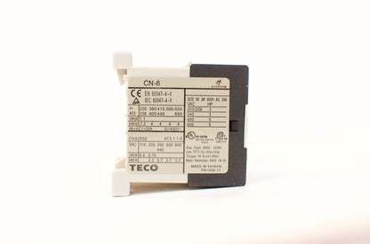 TECO CN-6 magnetic contactor, 220V coil, 3A1a NO