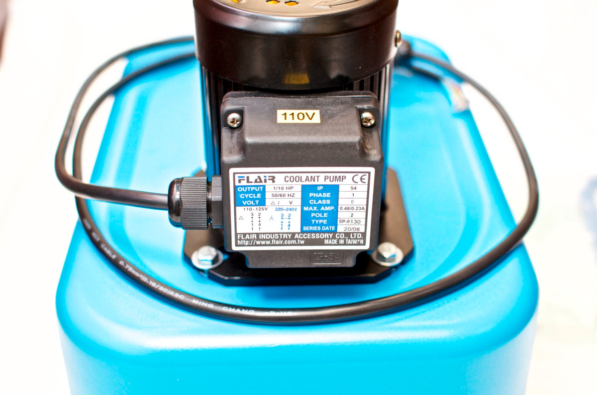 FLAIR SP-OP-13L-U-1 Industrial Coolant Pump with 13L Tank, 1/8HP, 110V