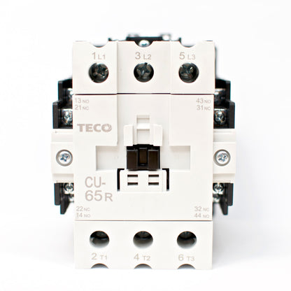TECO CU-65R Magnetic Contactor 100 Amp, 3 Phase, 220V Coil 3A2a2b