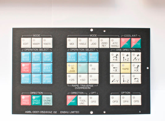 FANUC membrane keysheet keypad A98L-0001-0524#AZ