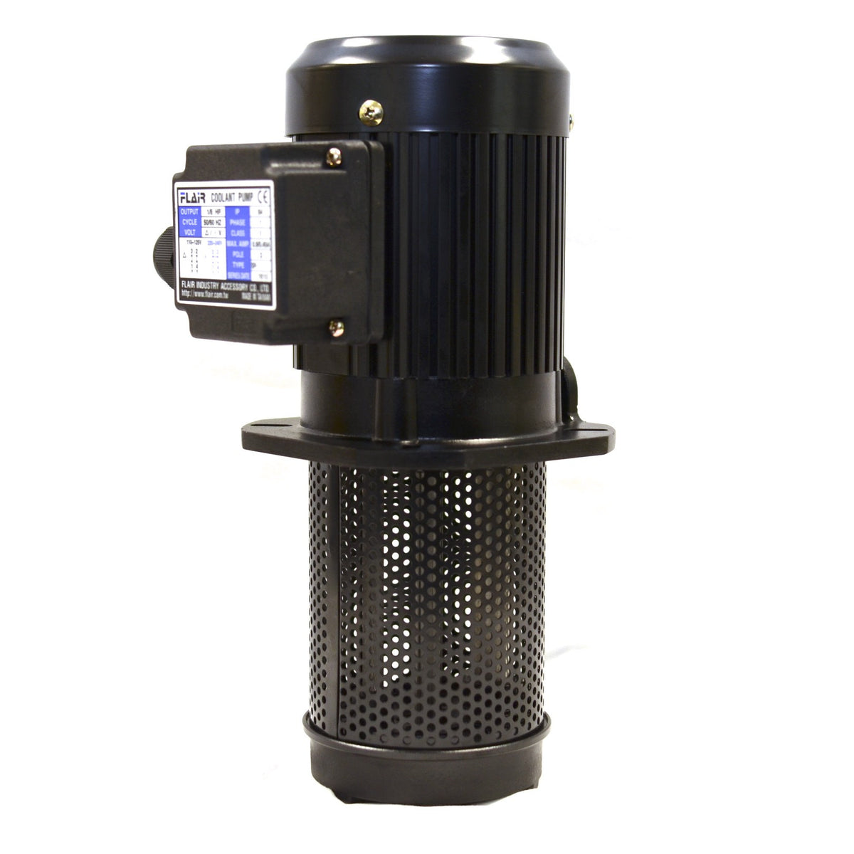 1/8 HP Filtered Coolant Pump, 110V/220V, SINGLE-PHASE, 130mm (5") SP-8130-1PH
