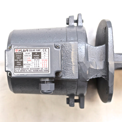 1/4 HP Immersion Coolant Pump, 220V/440V, 3PH, Shaft L=9.44" (240mm) MC-4240-3