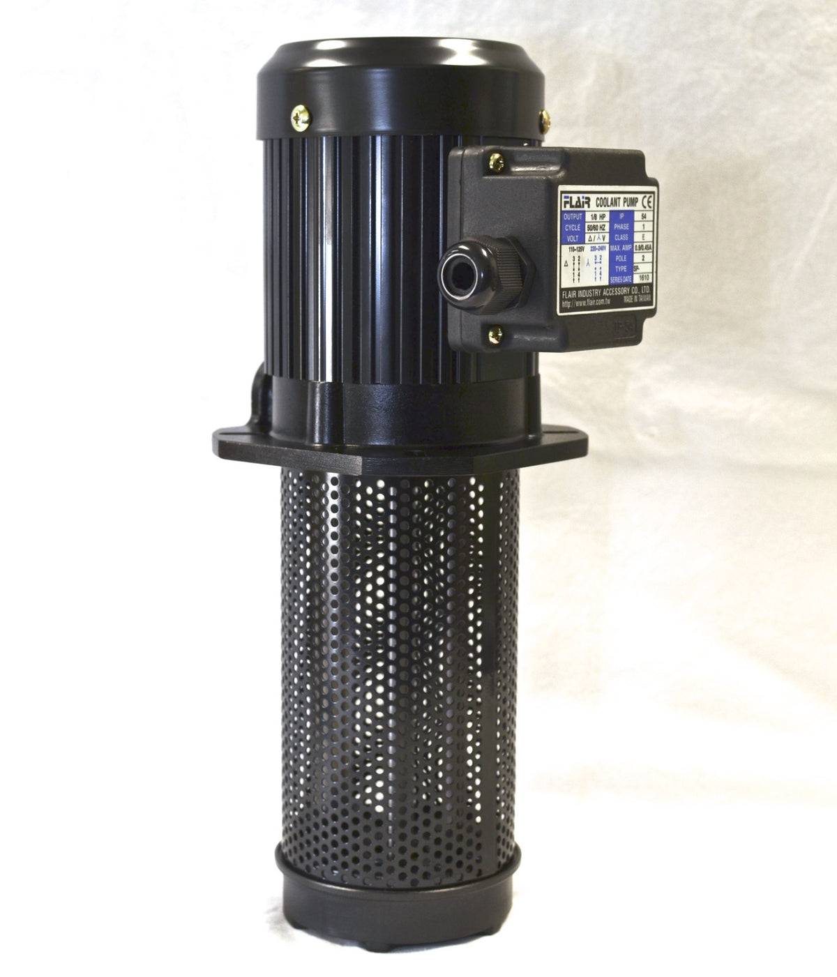1/8 HP Filtered Coolant Pump, 110V/220V, SINGLE-PHASE, 180mm (7") SP-8180-1PH